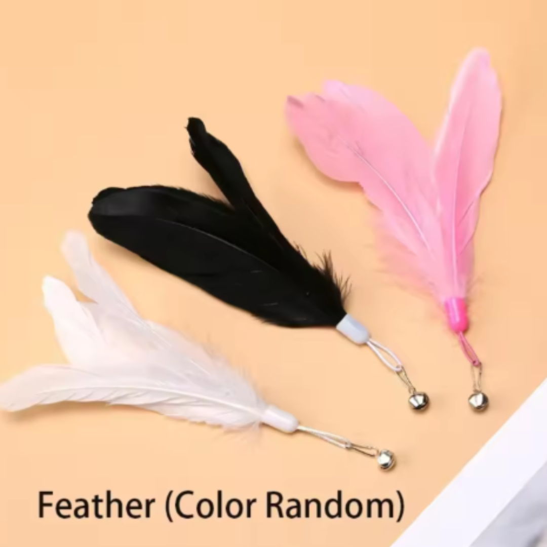 Interactive Suction Cup Cat Feather Toy